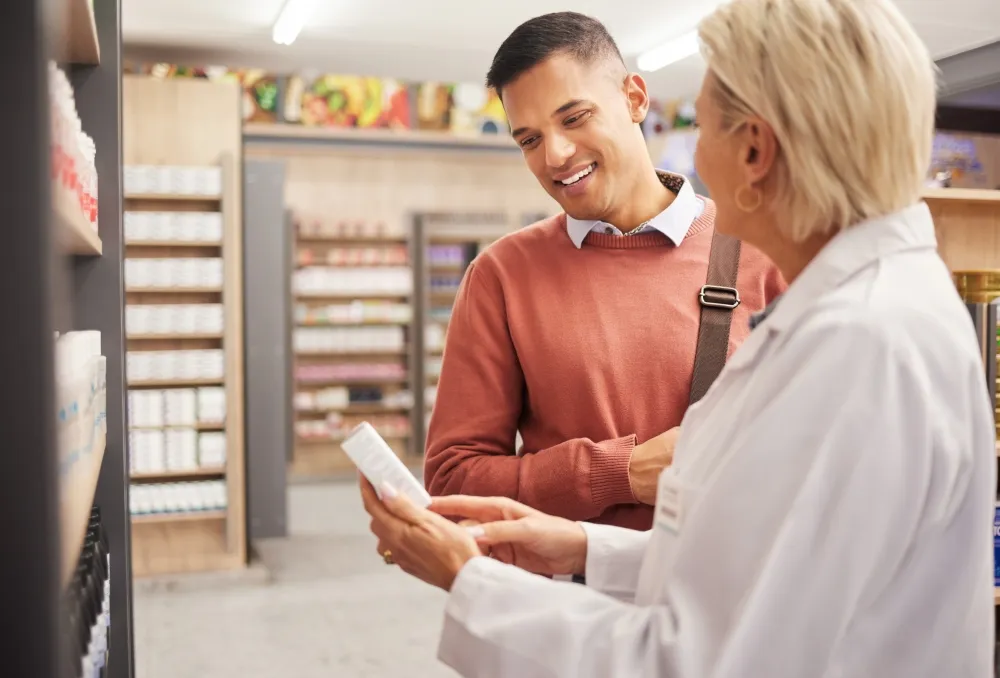 happy patient visiting The McGrath Pharmacy